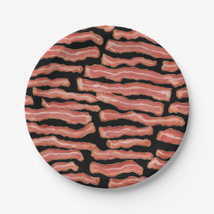 Crispy Bacon Gemustert Pappteller