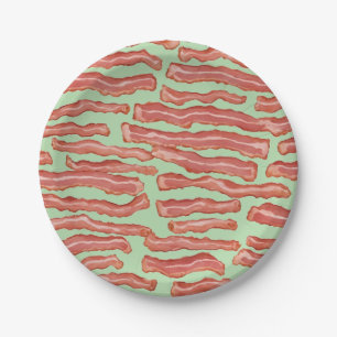 Crispy Bacon Gemustert Pappteller