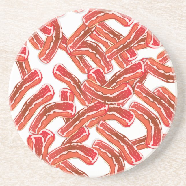 Crispy Bacon Sandstein Untersetzer (Vorne)