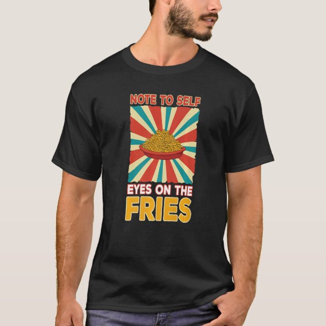 Crispy French Fries Potato Wedge Food Delicious Ch T-Shirt (Vorderseite)