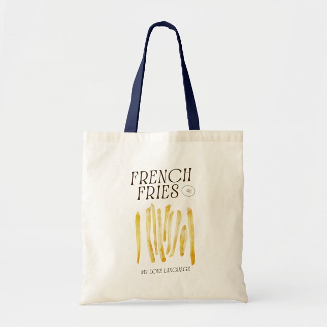 Crispy Fries Lovers Tote Bag Tragetasche (Vorne)