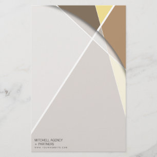 Criss Cross Geometric Muster Stilvolle Mod Art Briefpapier