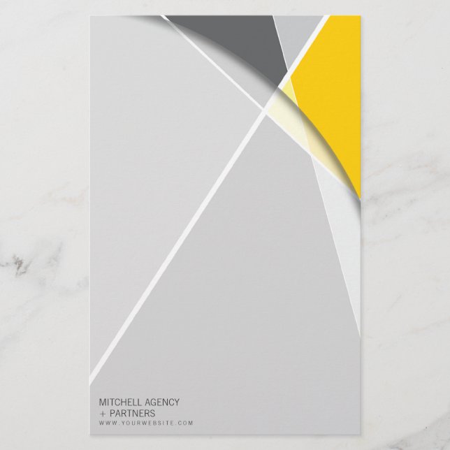 Criss Cross Geometric Muster Stilvolle Mod Art Briefpapier (Vorderseite)