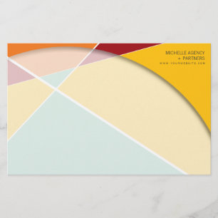 Criss Cross Geometric Muster Stilvolle Mod Art Briefpapier