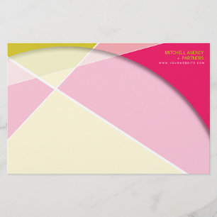 Criss Cross Geometric Muster Stilvolle Mod Art Briefpapier