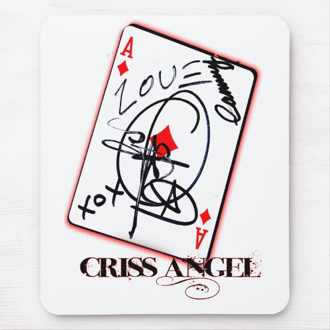Criss Engels-Karte Mousepad (Vorne)