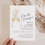 CRISTAL Champagne Bridal Dusche Einladung<br><div class="desc">Cristal Collection - eine atemberaubende und minimalistische Kollektion mit einem modernen Kalligraphie-Schriftart, der elegant und stilvoll zugleich ist. Diese Kollektion bietet ein zeitloses und elegantes Design, das perfekt für jede Veranstaltung geeignet ist, von Hochzeiten bis hin zu Babyduschen und allem dazwischen. Genießen Sie die Eleganz und Eleganz der Cristal Collection...</div>