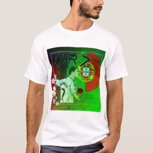 Cristiano Ronaldo hielt eine Blume T-Shirt