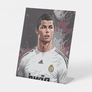Cristiano Ronaldo-Plakat Sockelschild