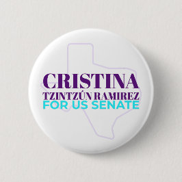 Cristina Tzintzún Ramirez für US-Senatsschaltfläch Button
