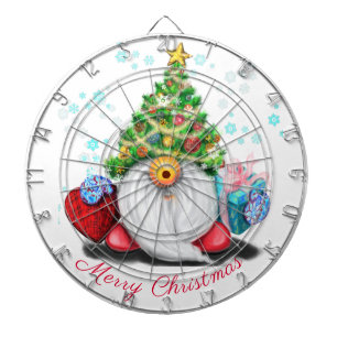 Cristmas Dart Board Gnome mit Geschenk für Sie Dartscheibe