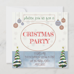 CRISTMAS PARTY EINLADUNG SAVE THE DATE