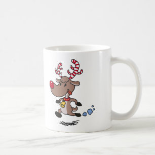 Cristmas Rentier läuft   Hintergrundfarbe auswähle Kaffeetasse