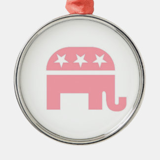 Cristmas rosa Elefant GOP Verzierung Ornament Aus Metall