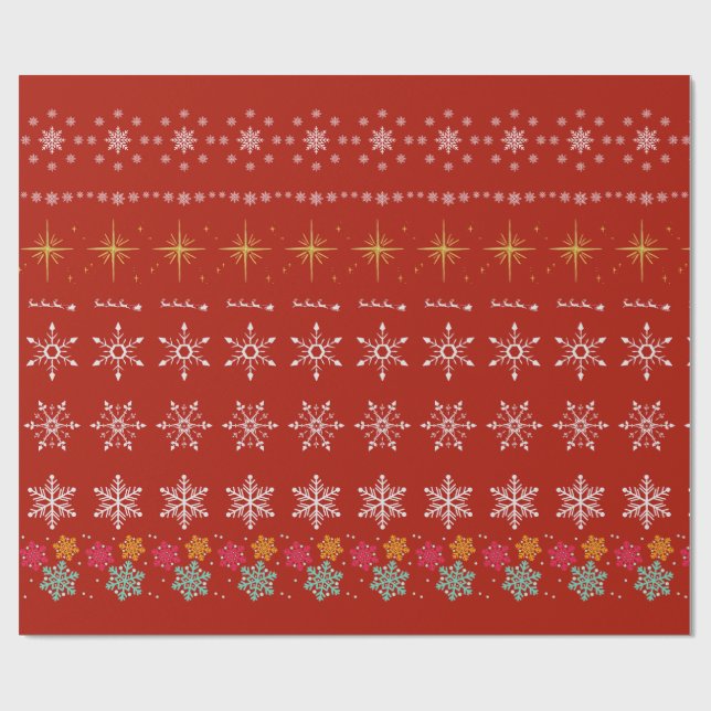 Cristmas Wrapping Paper Geschenkpapier (Flach)