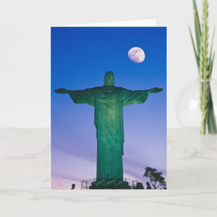 Cristo Redentor Statue  Rio de Janeiro Brasilien Karte