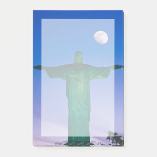 Cristo Redentor Statue  Rio de Janeiro Brasilien Post-it Klebezettel