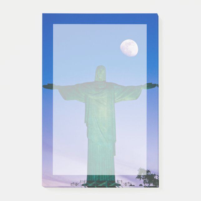 Cristo Redentor Statue| Rio de Janeiro Brasilien Post-it Klebezettel (Vorderseite)