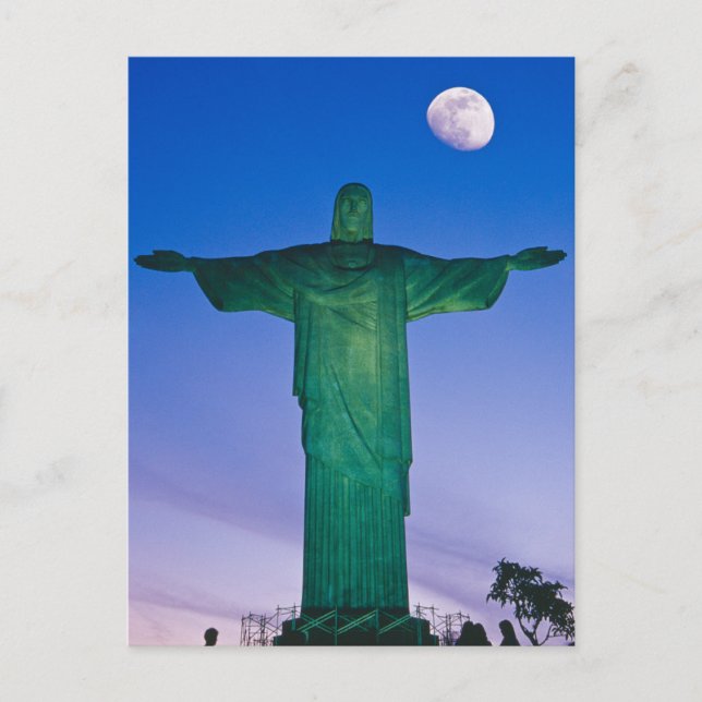 Cristo Redentor Statue| Rio de Janeiro Brasilien Postkarte (Vorderseite)