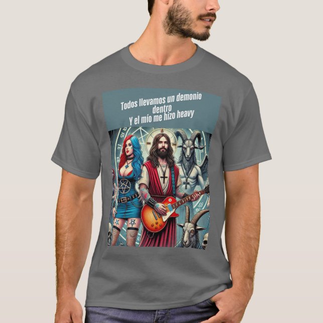 Cristo Rockero: Todos Llevamos un Demonio Dentro T-Shirt (Vorderseite)