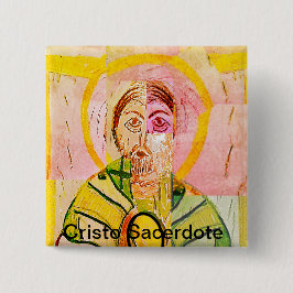 Cristo Sacerdote Button