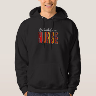 Critical Care Krankenpflege Karierte rote Liebe He Hoodie