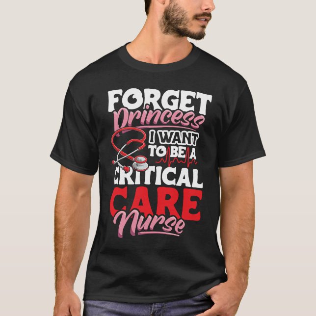 Critical Care Nurse Appreciation Nursing for Women T-Shirt (Vorderseite)