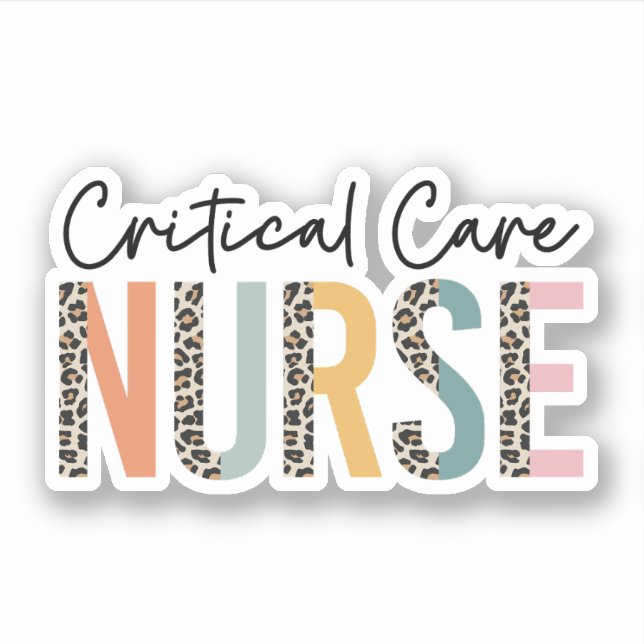 Critical Care Nurse CCU Critical Care Unit Nursing Aufkleber (Vorderseite)