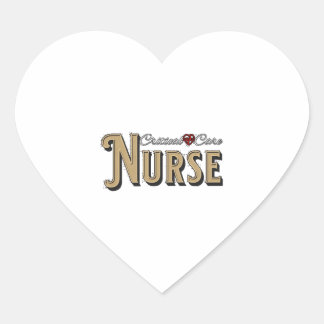 Critical Care Nurse - Nur für die kritische Betreu Herz-Aufkleber