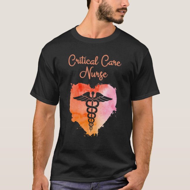 Critical Care Nurse  Nurses Graduation Caduceus T-Shirt (Vorderseite)