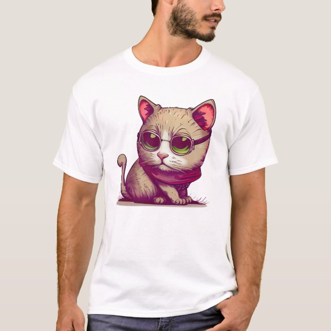 Critical Cat Vibes T-Shirt (Vorderseite)
