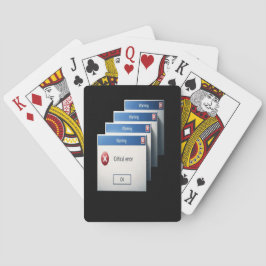 Critical Error — Retro Windows Warning Boxes Graph Spielkarten