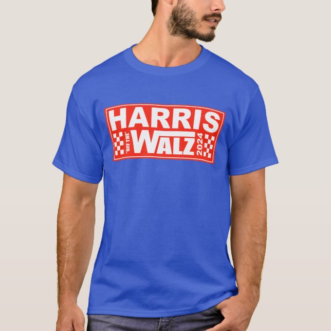 Critical Political Blue Wave Harris Walz 2024 T-Shirt (Vorderseite)