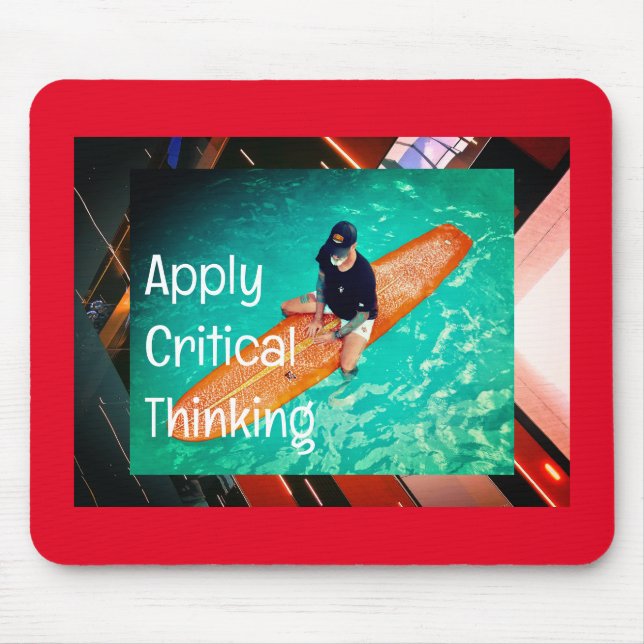 "Critical Thinking" Surf Vater Mousepad (Vorne)