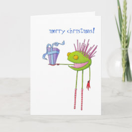 Critter Cedric Christmas Card Feiertagskarte