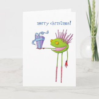 Critter Cedric Christmas Card Feiertagskarte