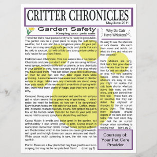 Critter Chronicles Newsletter - Mai/Juni 2011 Flyer