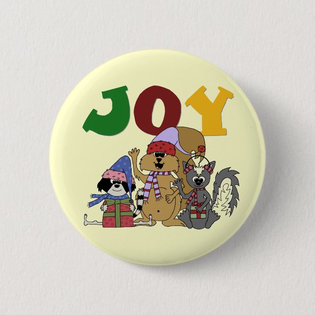 Critter Joy Tshirts und Geschenke Button (Vorderseite)