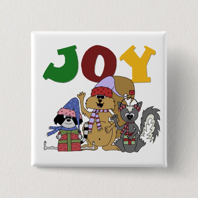 Critter Joy Tshirts und Geschenke Button (Vorderseite)