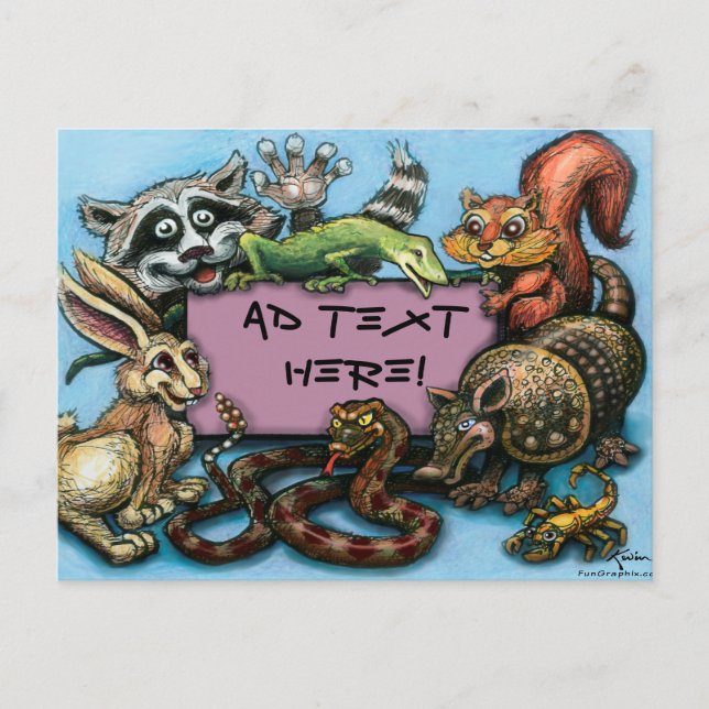 Critter Postkarte (Vorderseite)
