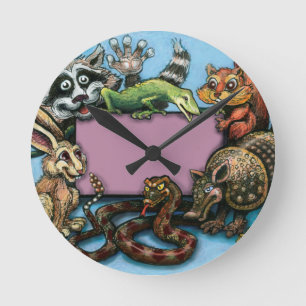 Critter Runde Wanduhr