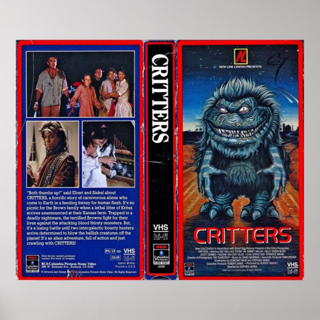 Critters VHS Poster (Vorne)