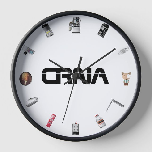 CRNA Anästhesie Uhr (Vorderseite)