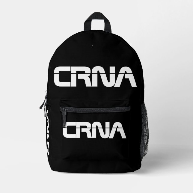 CRNA Anästhesiesdesign Bedruckter Rucksack (Vorderseite)