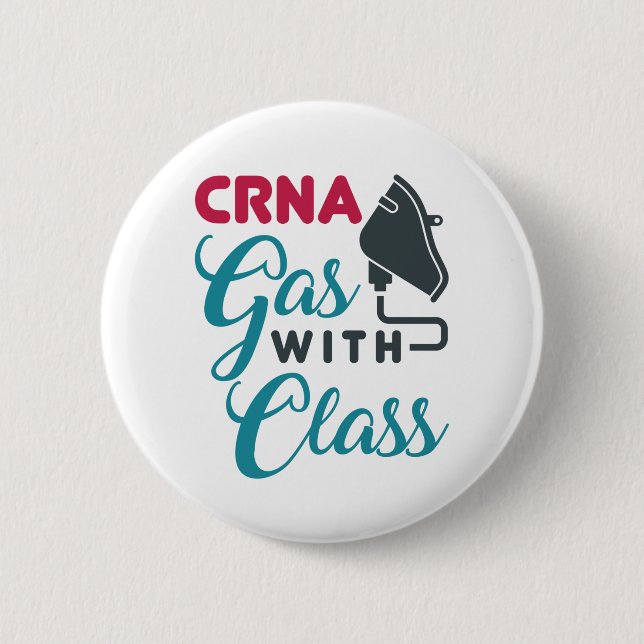 CRNA Gas mit Klasse Funny Aufwertung Button (Vorderseite)