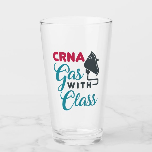CRNA Gas mit Klasse Funny Aufwertung Glas (Vorderseite)