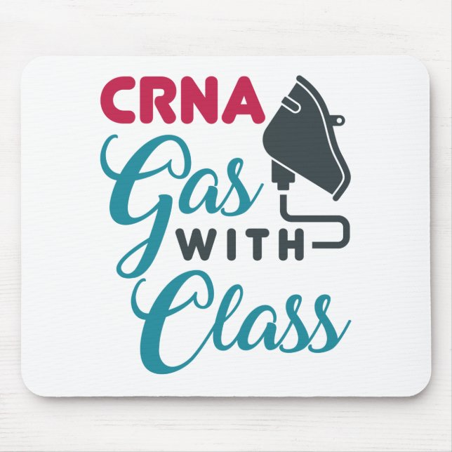 CRNA Gas mit Klasse Funny Aufwertung Mousepad (Vorne)