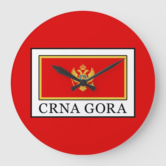 Crna Gora Große Wanduhr (Vorderseite)