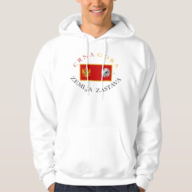CRNA GORA (MONTENEGRO) ERDflagge Hoodie (Vorderseite)