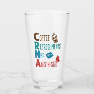CRNA Kaffeespezialitäten Nickerchen Anästhesie Glas
